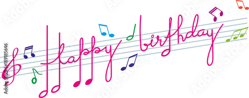 Bonne Anniversaire En Musique Stock Vector Adobe Stock Bonne Anniversaire En Musique Stock Vector Adobe Stock