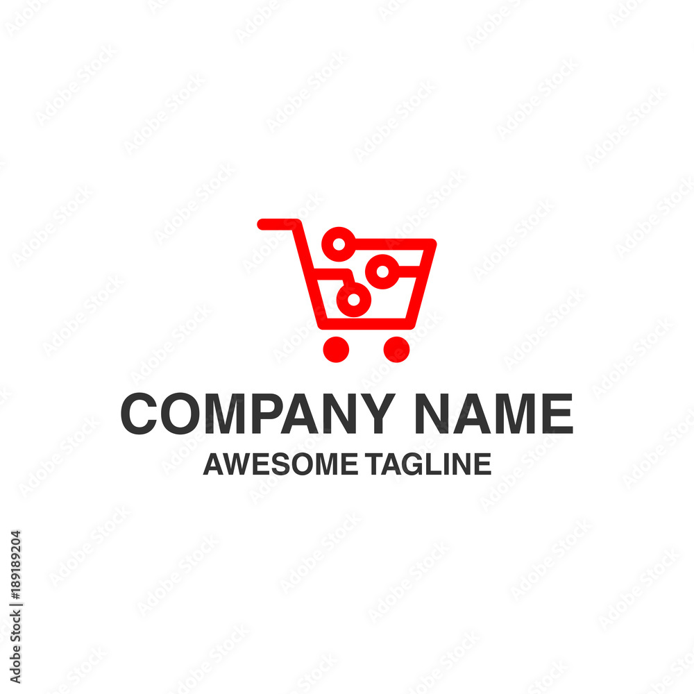 digital technology shopping logo digital technology shopping logo