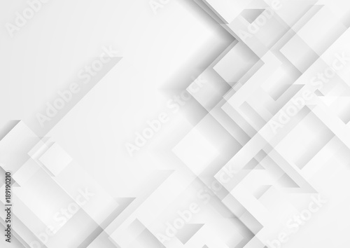 Abstract light grey technology geometric background