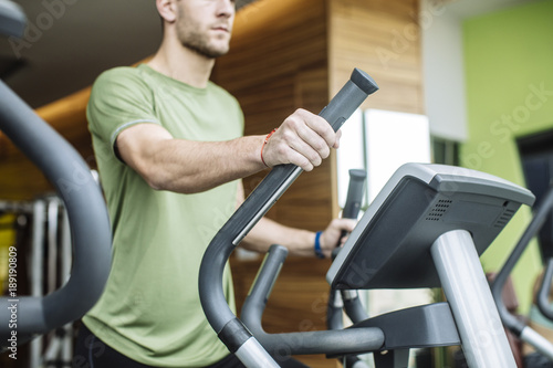 Man Workingout at Gym