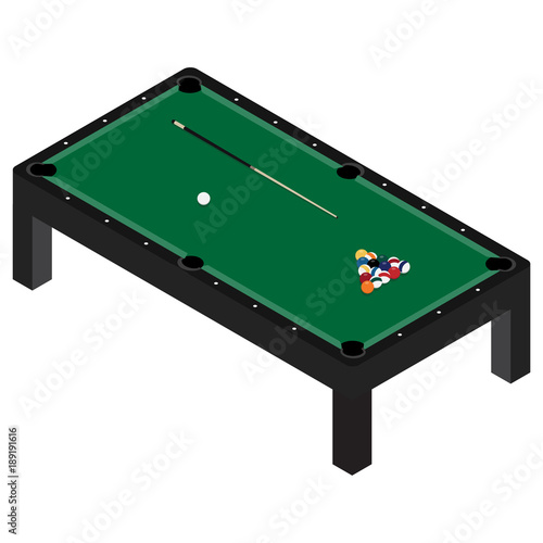 Pool table vector