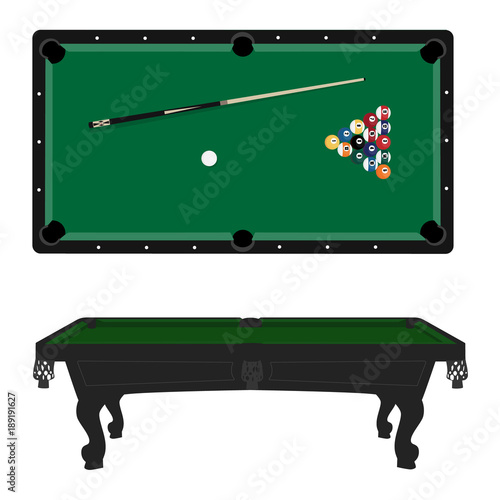 Pool table vector