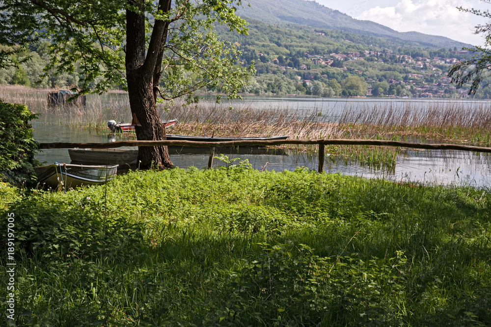 A peaceful summer afternoon on the shores of Lake Varese