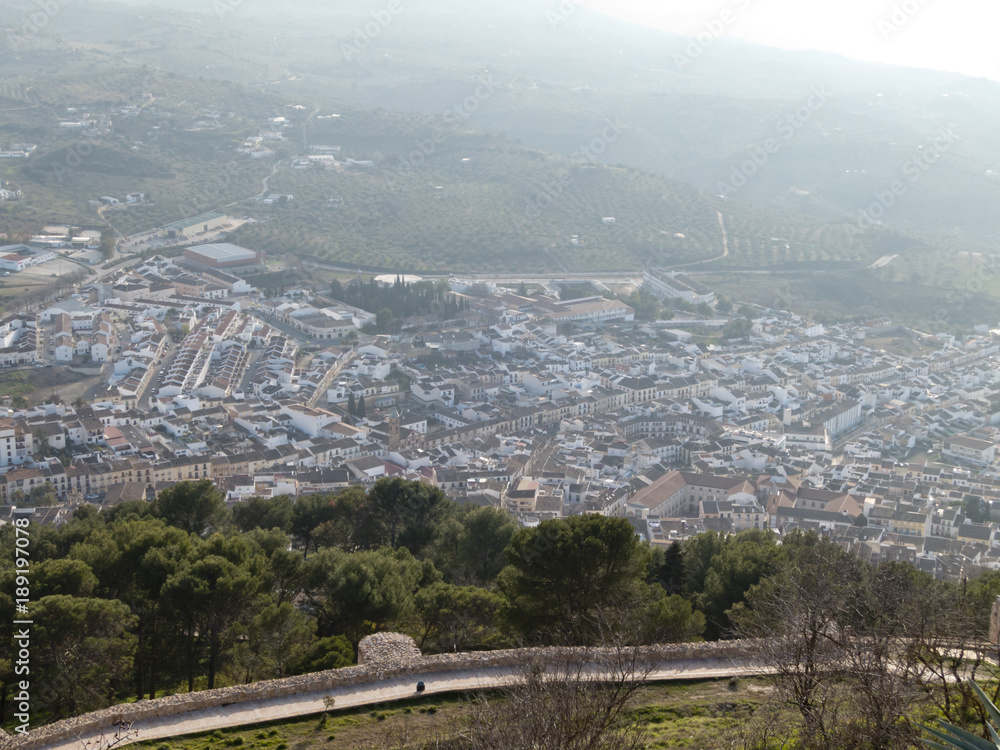 View of Archidona, Andalusia, Spain, from the castle