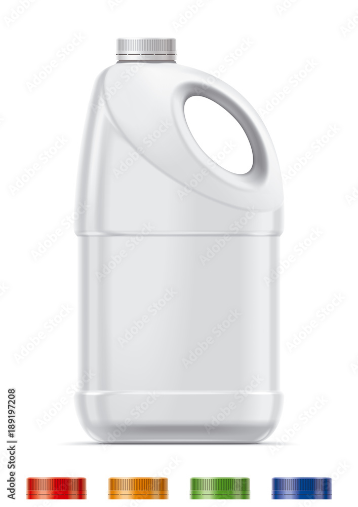 Blank plastic bottle mockup for milk and other liquids Blank plastic bottle mockup for milk and other liquids
