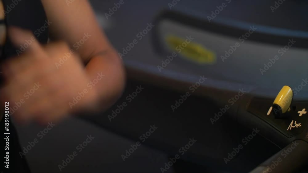 Close up shot of arms pumping from a runner on treadmill, slo-mo. Close up shot of arms pumping from a runner on treadmill, slo-mo.