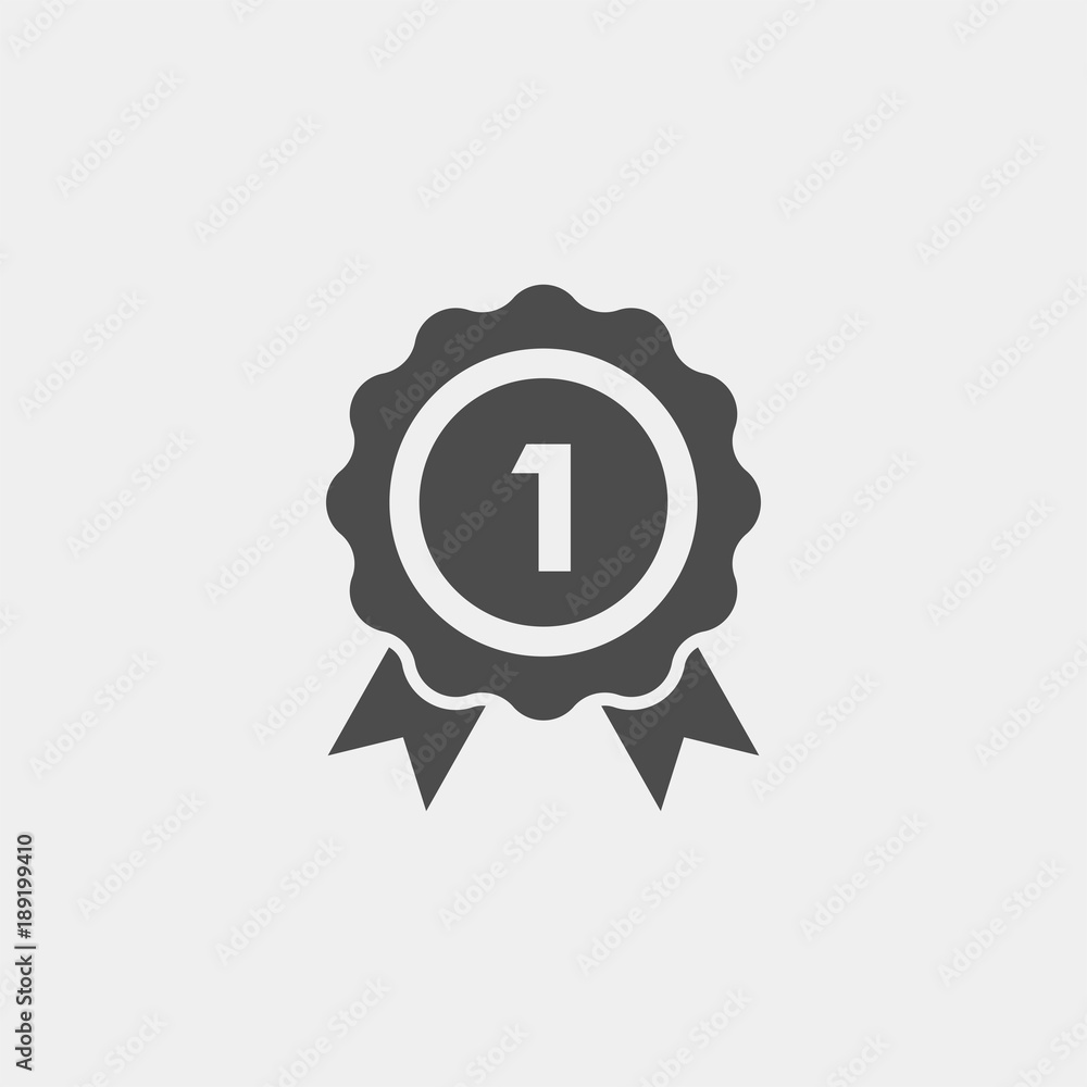 Award flat vector icon. Medal flat vector icon. Winner flat vector icon Award flat vector icon. Medal flat vector icon. Winner flat vector icon