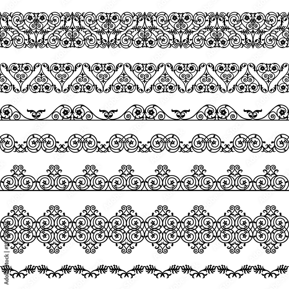 Set of borders Set of borders