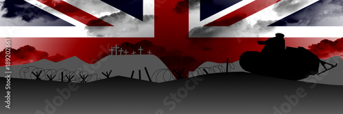 Foto commemoration of the centenary of the great war
