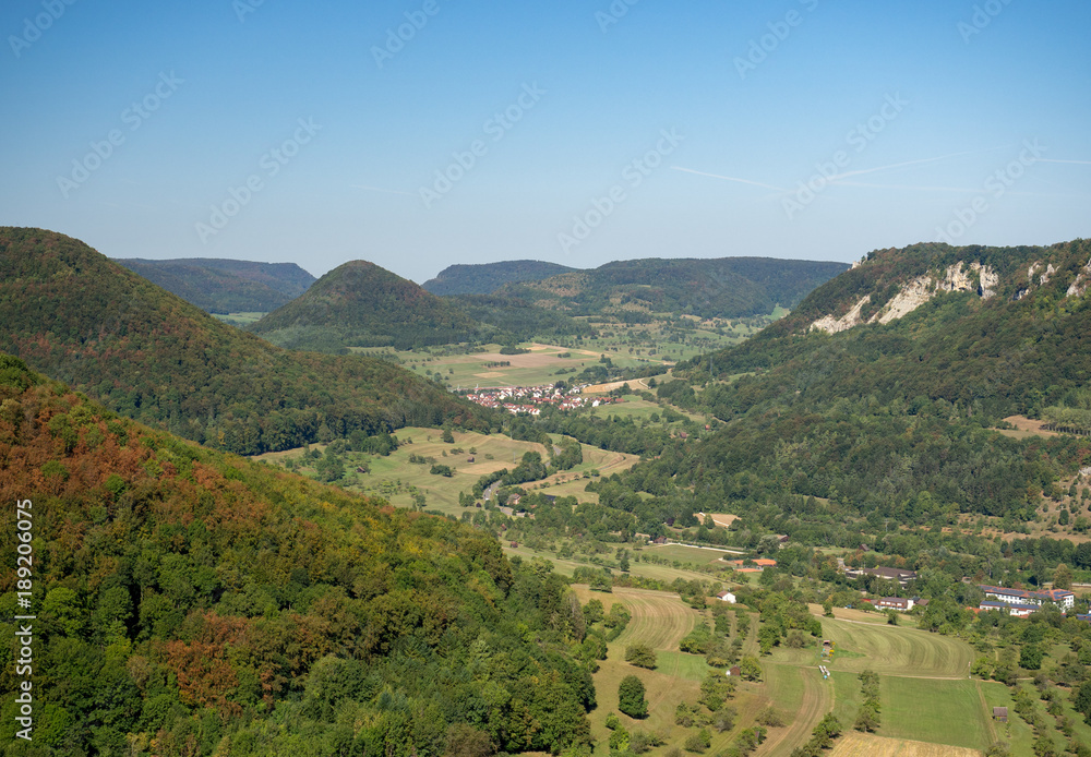 Schwäbische Alb: Blick von Türkheim ins Filstal