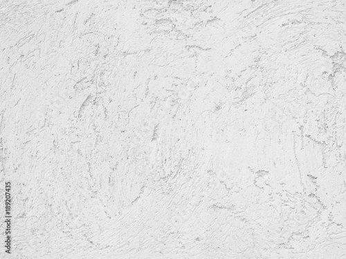 White Cement Wall Background , Closeup Grunge Texture White Paint Concrete Wall