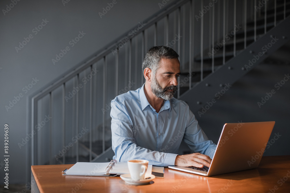 Business man using laptop Business man using laptop