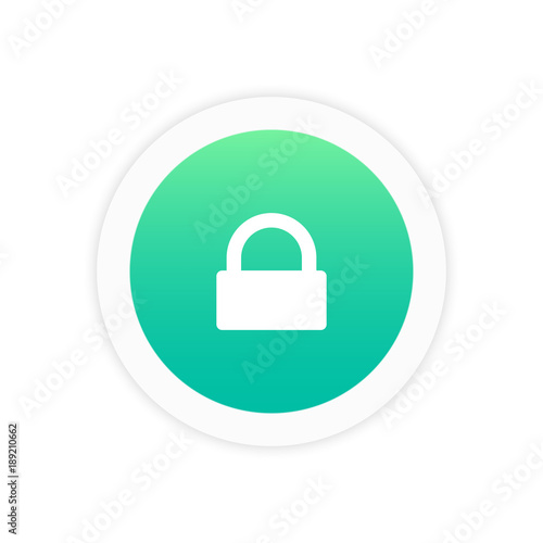 Lock icon sign