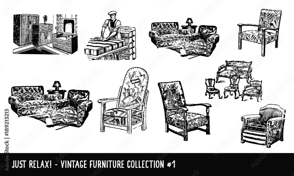 Vintage Retro Furniture Collection