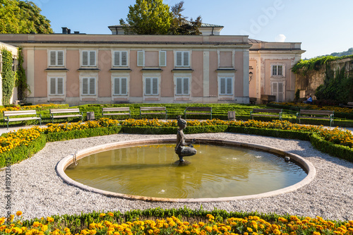 Mirabell Palace with Sculpture and Garden in Salzburg