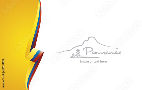 Colombia abstract brochure cover poster background vector