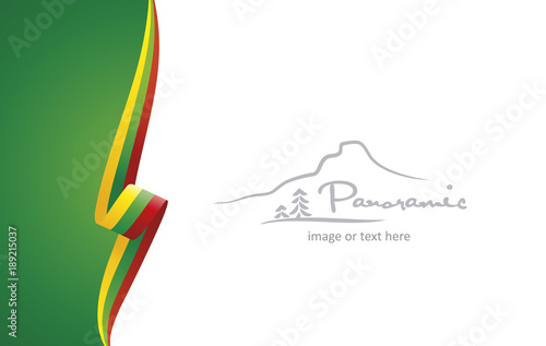 Lithuania abstract brochure cover poster background vector