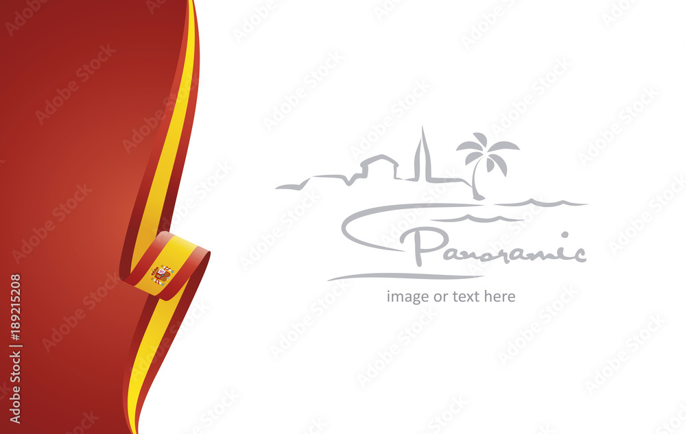 Spain Abstract Spain abstract brochure cover poster background vector Stock Vector ...