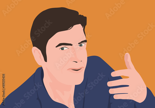 homme - visage - expression - visage - interview -présentation - parler - parole - parlant - discours