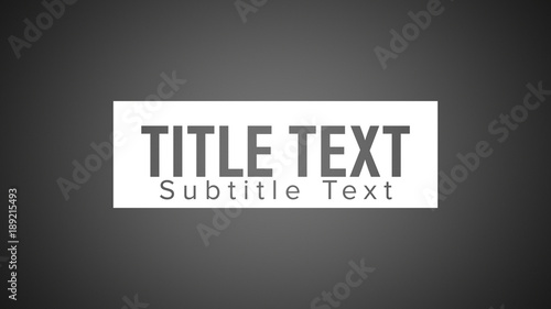 Alpha Cutout Slide Titles