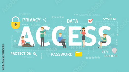 Access concept illustration.