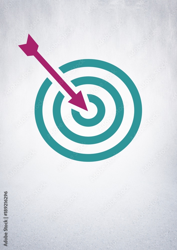 Business target and arrow icon Business target and arrow icon