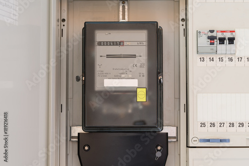 Electric meter in a fuse box