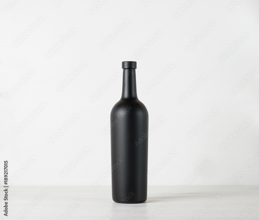 Wine bottle on background - Mock-up