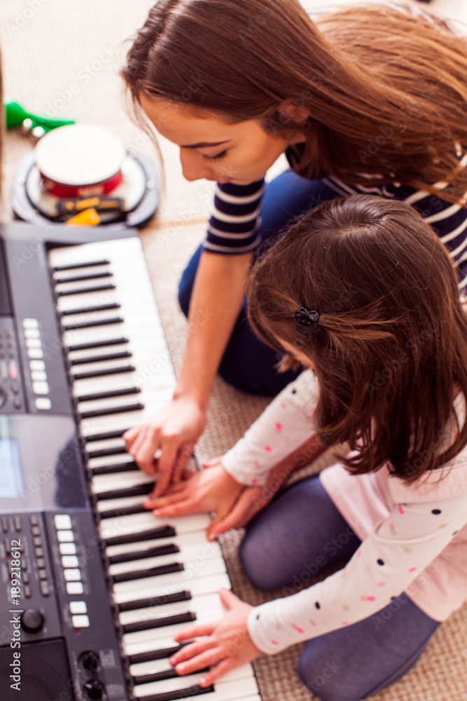 Fototapeta premium Music making lesson
