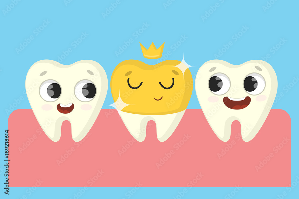 Fototapeta premium Bad tooth repairing.
