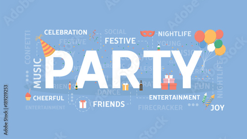Party concept illustration
