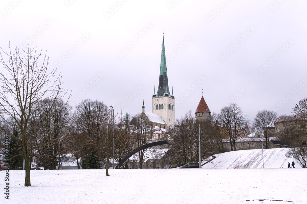 Tallinn sous la neige