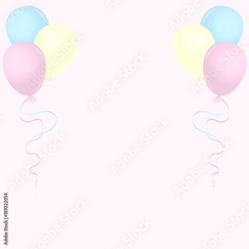 Balloons, Birthday Card, Carnival