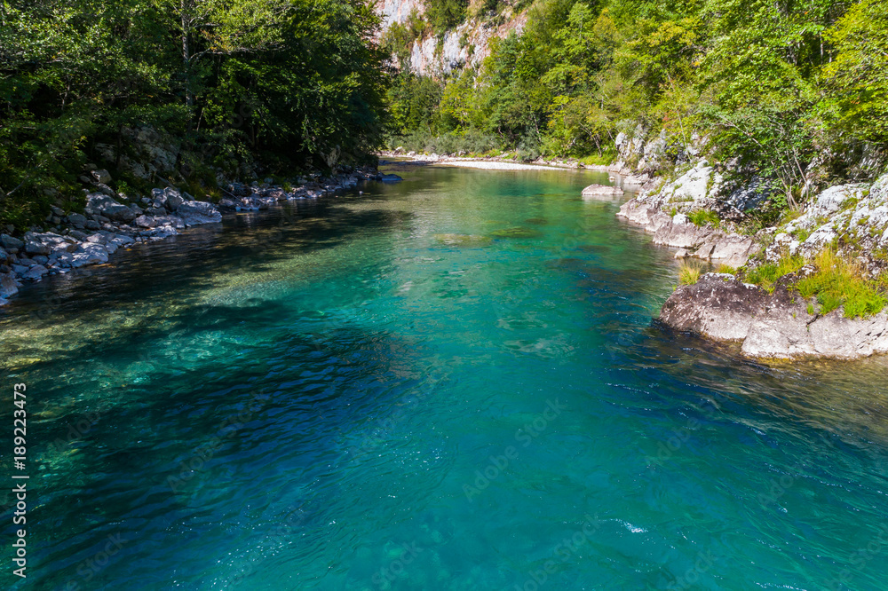 The canyon of the river Tara, under the bridge Djurdjevic.  Montenegro. 