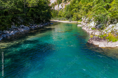 The canyon of the river Tara, under the bridge Djurdjevic. Montenegro. 