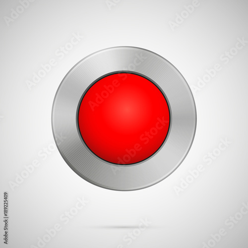 Free Download Abstract Round Metal Texture Red Button Two - GFXLoad