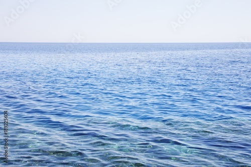 Turquoise transparent Mediterranean sea landscape