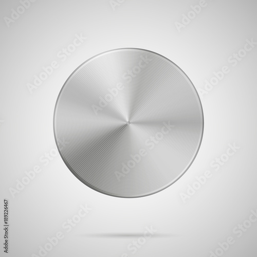 Abstract round blank metal texture template