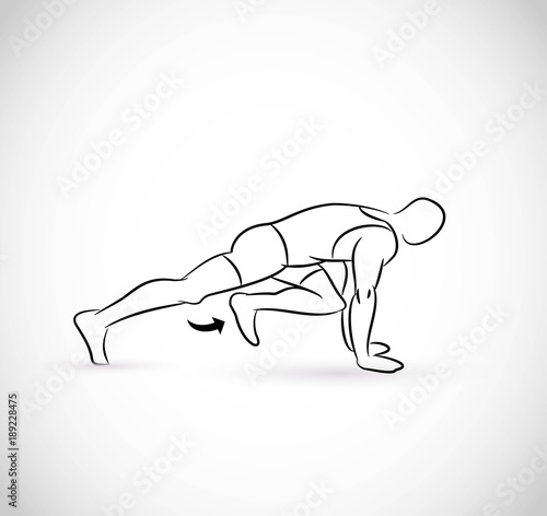 Exercise type - endurance vector illustration