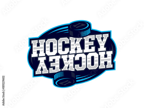 Modern professional hockey logo for sport team