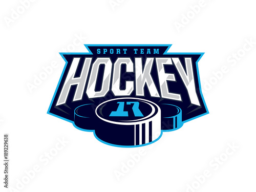 Modern professional hockey logo for sport team