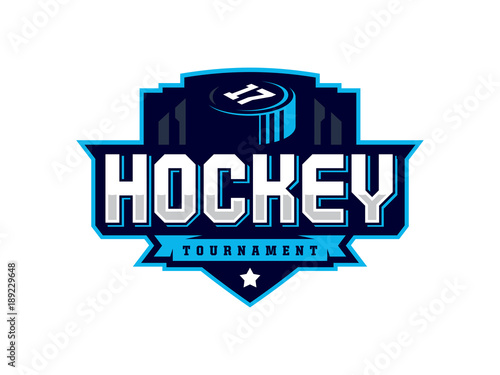 Modern professional hockey logo for sport team