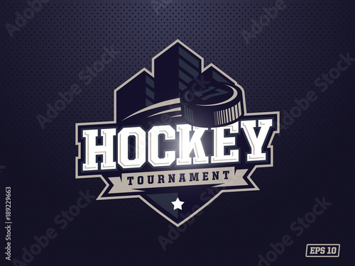 Modern professional hockey logo for sport team