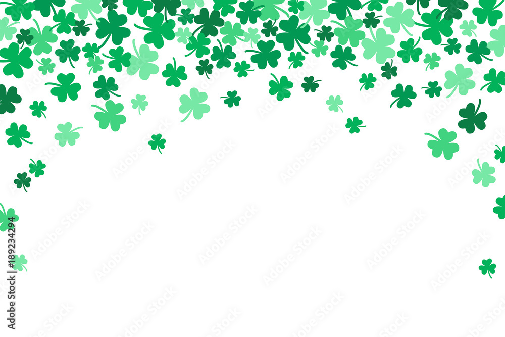 Saint Patricks Day Falling Shamrocks Vector Background 1 Saint Patricks Day Falling Shamrocks Vector Background 1
