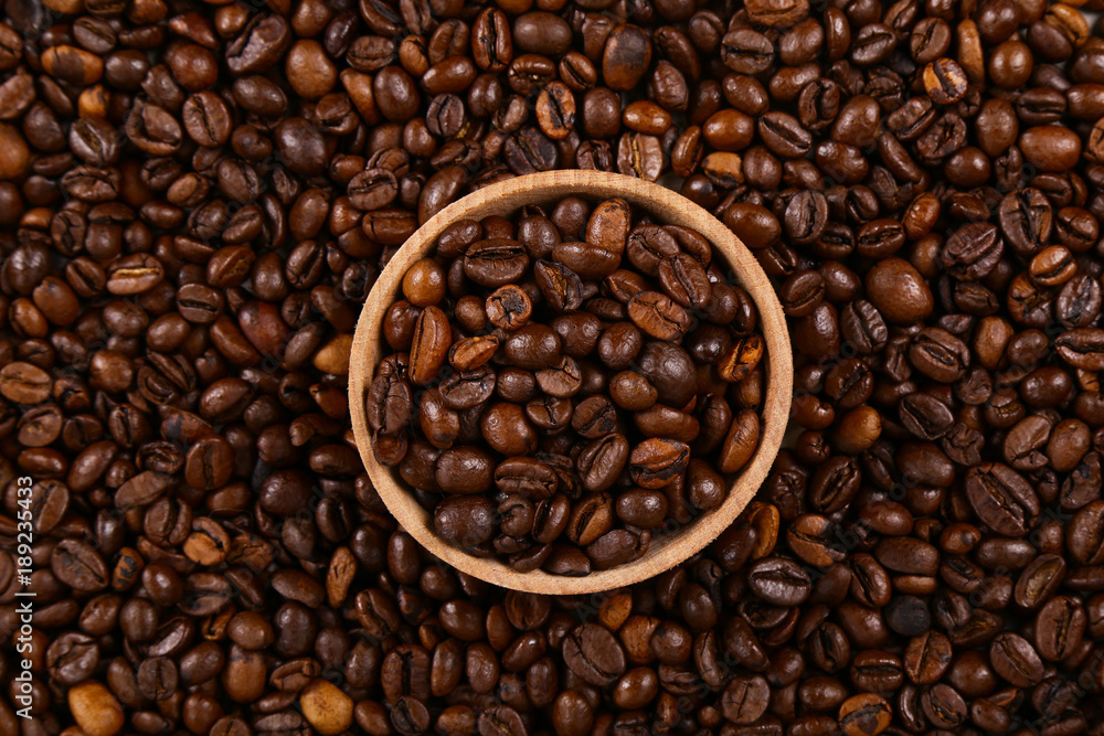 Coffee beans, Grains of coffee background, texture Coffee beans, Grains of coffee background, texture