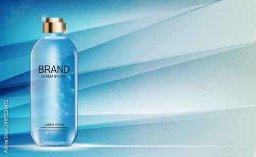 Design Cosmetics Product  Template for Ads or Magazine Background. 3D Realistic Vector Iillustration