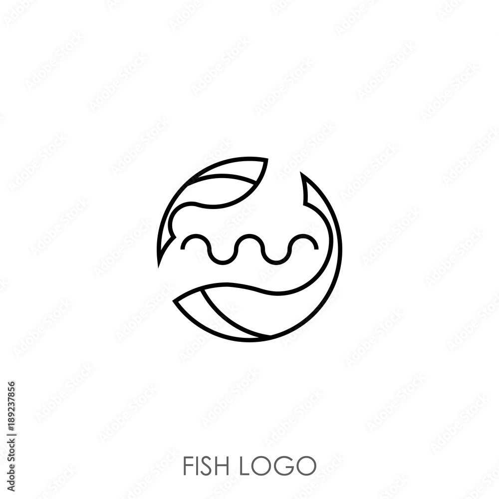 Zodiac sign Pisces. Pisces vector logo Zodiac sign Pisces. Pisces vector logo