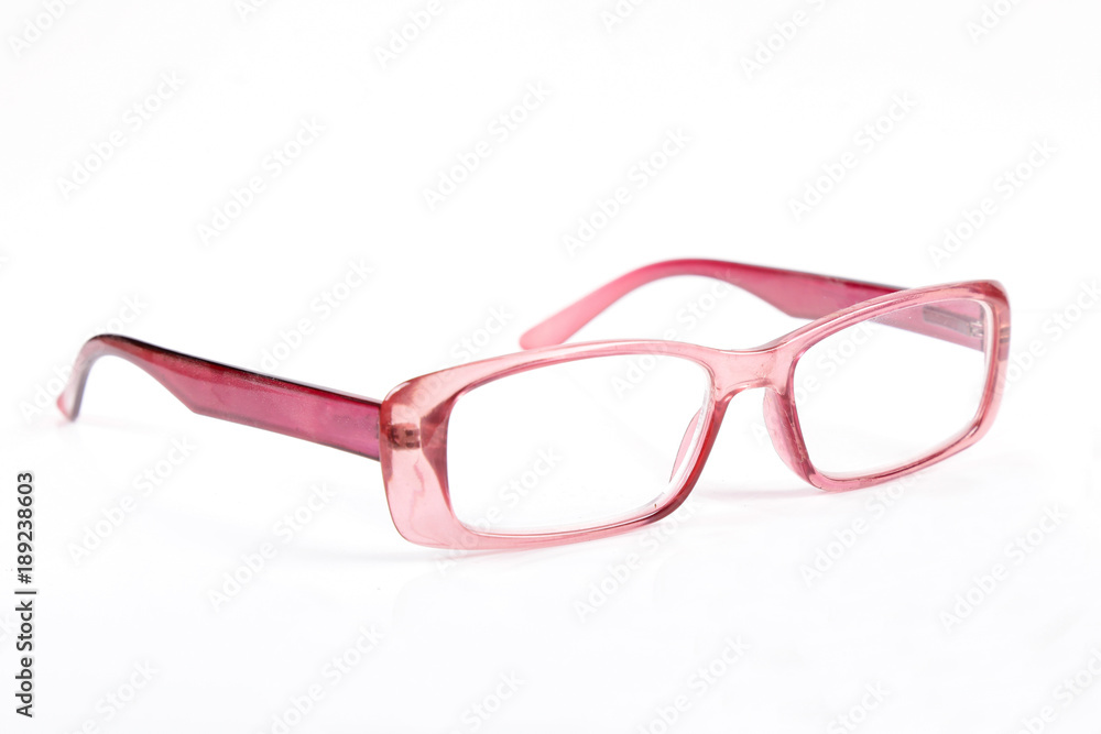 Glasses for sight, spectacles eyeglasses isolated on white background