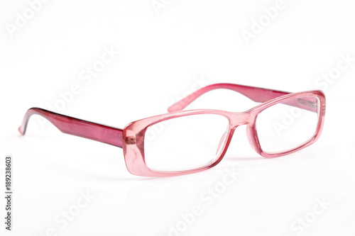 Glasses for sight, spectacles eyeglasses isolated on white background