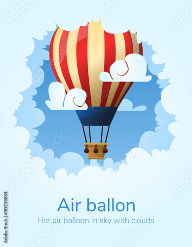 Flat hot air balloon